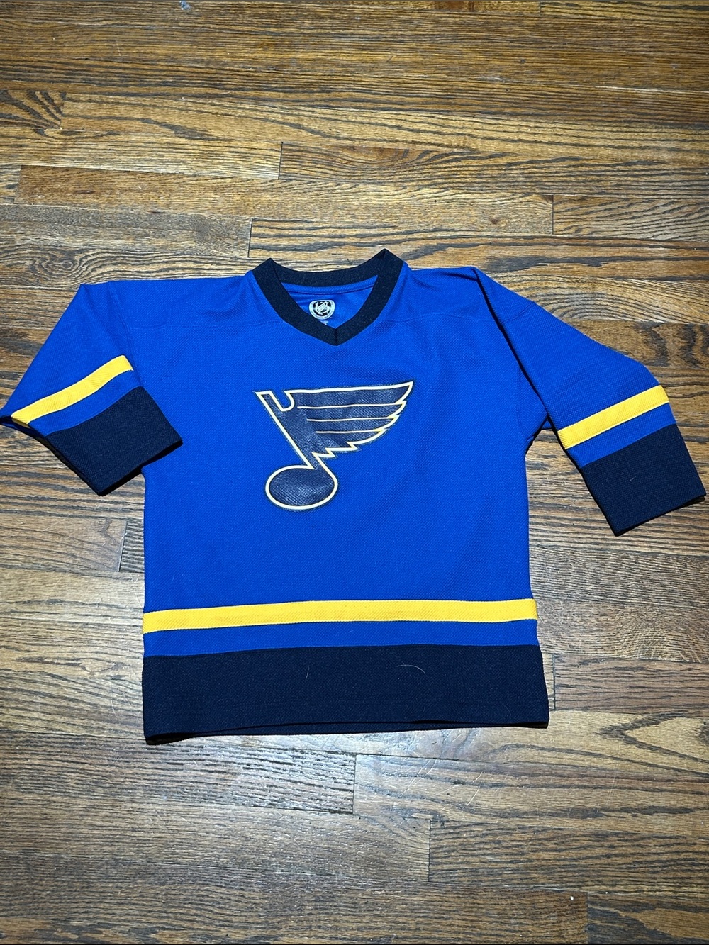 NHL Youth Blue and Yellow Hockey Jersey with Team Logo